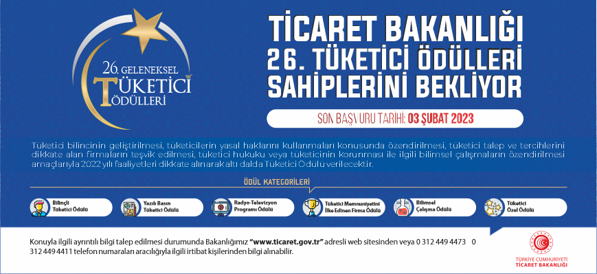 &ldquo;26&rsquo;NCI T&Uuml;KETİCİ &Ouml;D&Uuml;LLERİ SAHİPLERİNİ BEKLİYOR.&rdquo; 