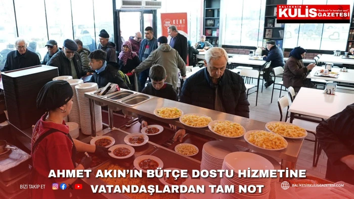 Ahmet Akın&rsquo;ın b&uuml;t&ccedil;e dostu hizmetine vatandaşlardan tam not