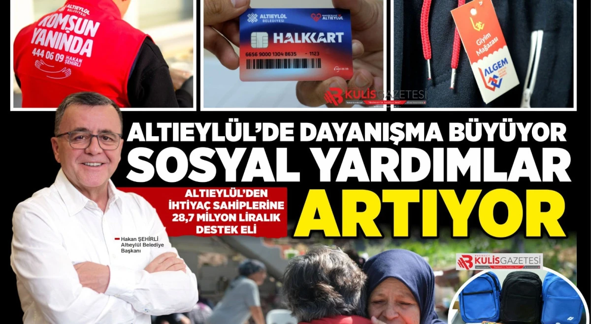 ALTIEYL&Uuml;L&rsquo;DEN İHTİYA&Ccedil; SAHİPLERİNE 28,7 MİLYON LİRALIK DESTEK ELİ