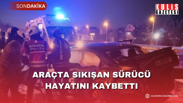 Ara&ccedil;ta sıkışan s&uuml;r&uuml;c&uuml; hayatını kaybetti