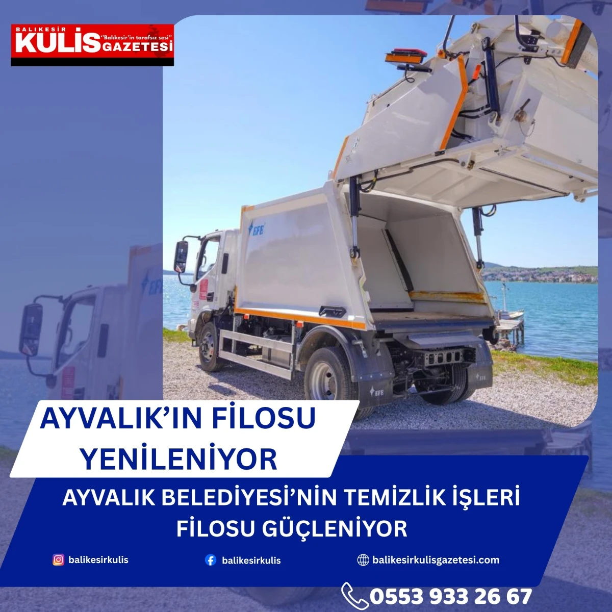  Ayvalık Belediyesi&rsquo;nin temizlik işleri filosu g&uuml;&ccedil;leniyor