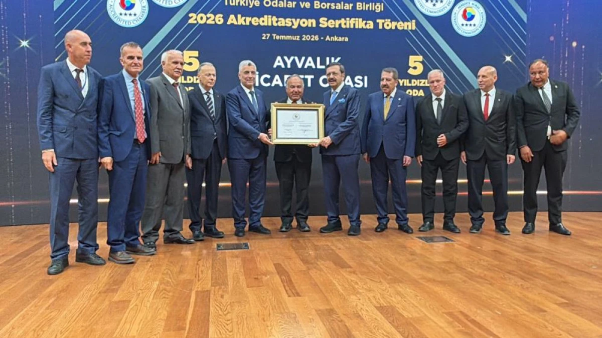 Ayvalık Ticaret Odası'nın Hizmet Kalitesi yine 5 yıldız