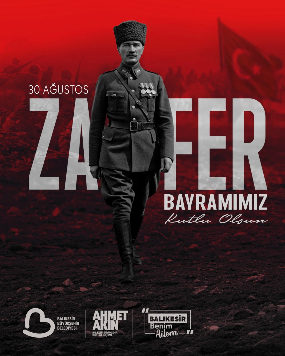 Balıkesir&rsquo;de 30 Ağustos Zafer Bayramı Coşkuyla Kutlanacak