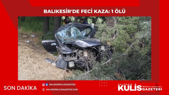 Balıkesir'de feci kaza: 1 &ouml;l&uuml;