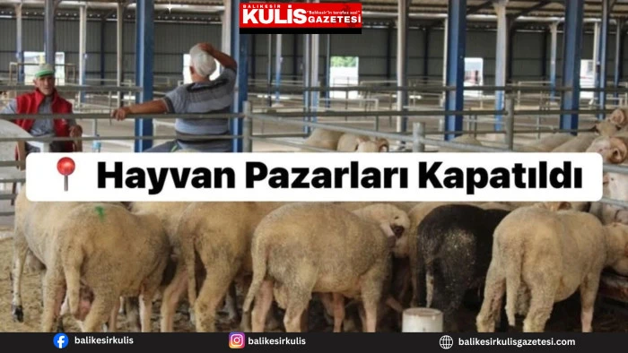 Balıkesir'de Kurban Bayramı &ouml;ncesi şap alarmı: Hayvan pazarları kapatıldı