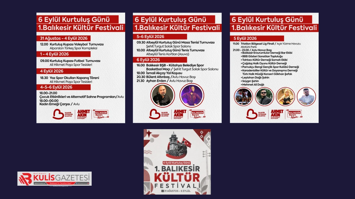 Balıkesir&rsquo;in Kurtuluş Coşkusu K&uuml;lt&uuml;r Festivali İle Ta&ccedil;lanıyor
