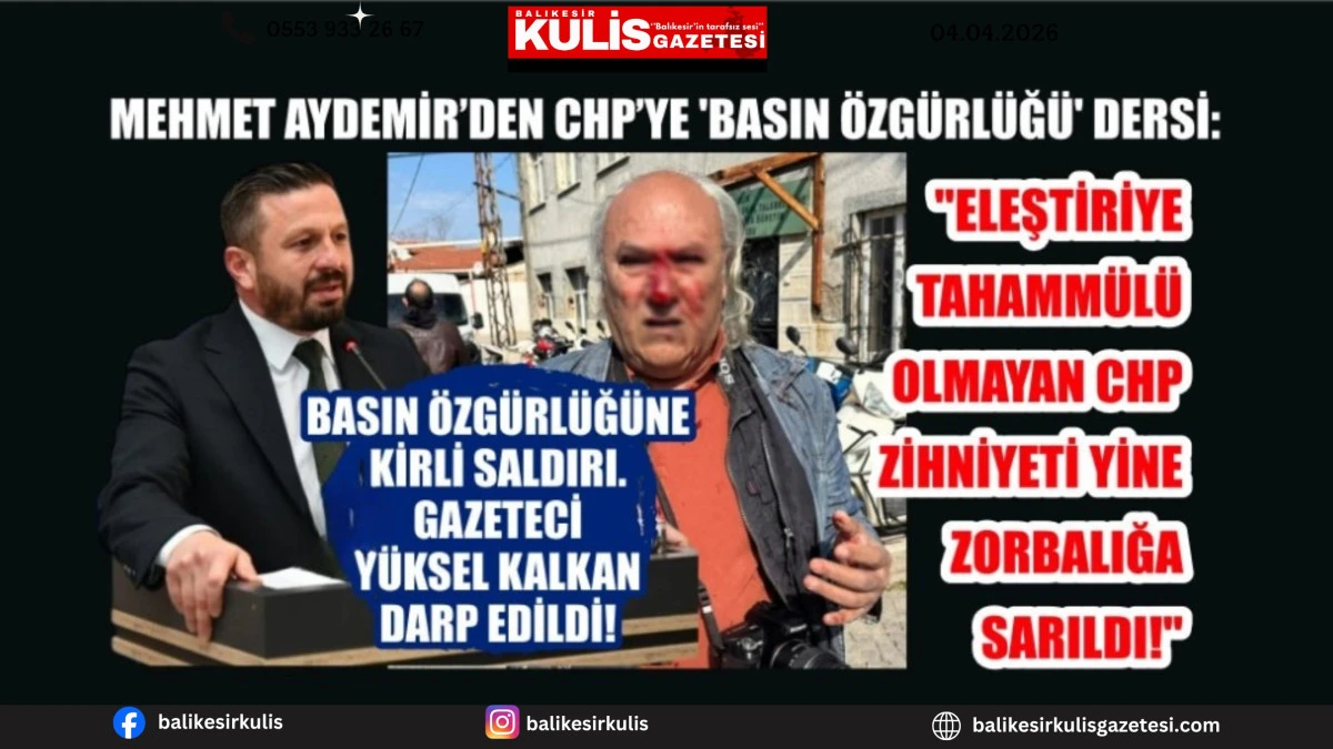 BASIN &Ouml;ZG&Uuml;RL&Uuml;Ğ&Uuml;NE KİRLİ SALDIRI: GAZETECİ Y&Uuml;KSEL KALKAN DARP EDİLDİ!