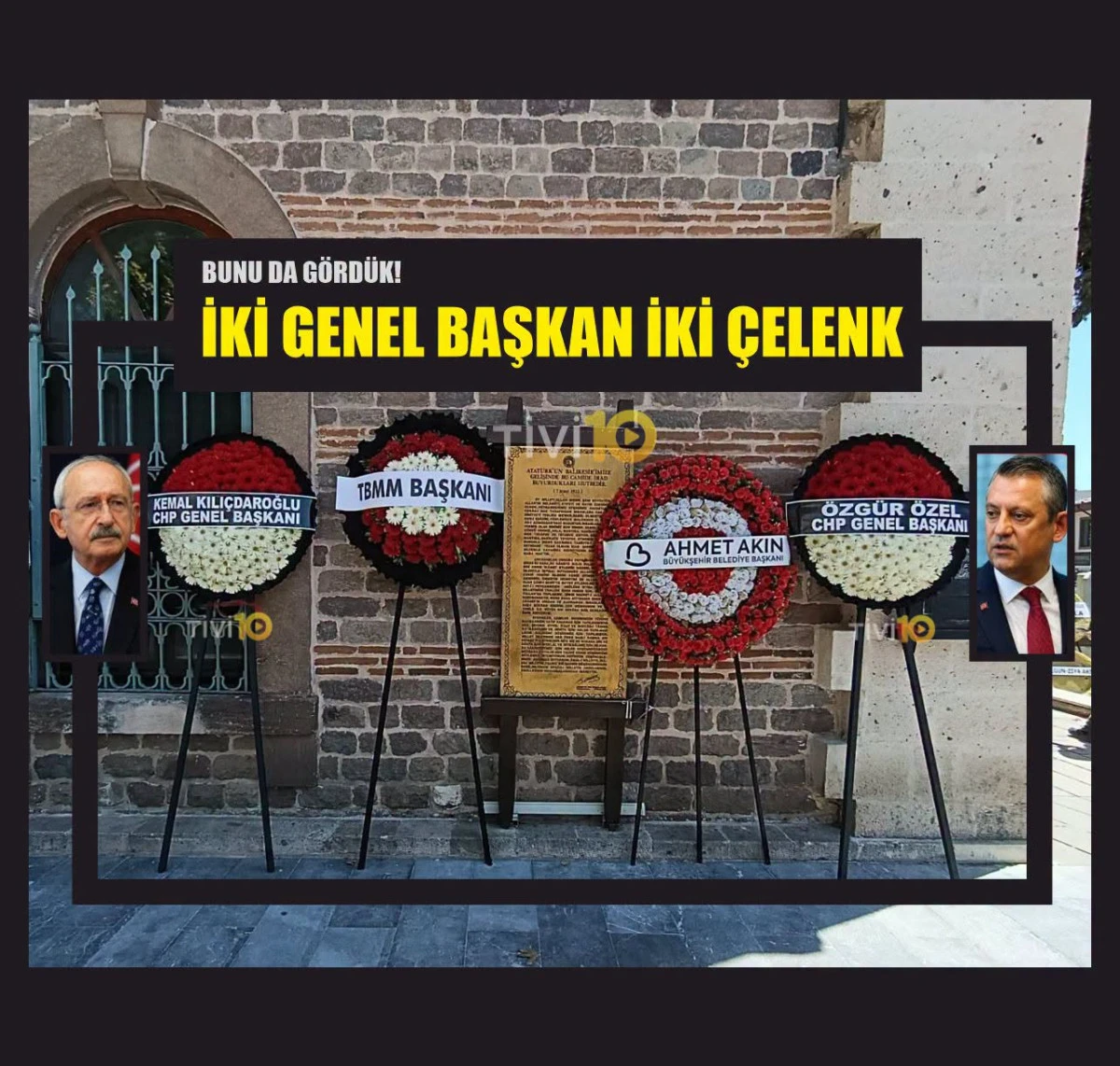 Bir cenaze, tek parti, 2 genel başkan 