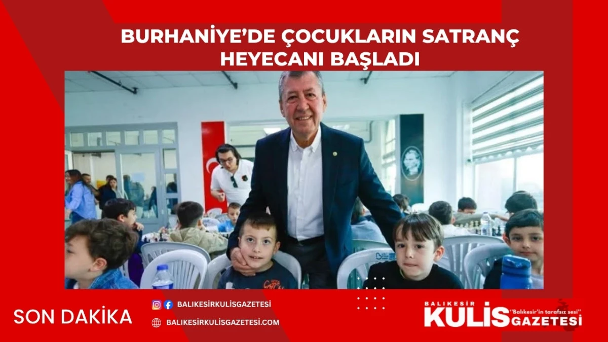 Burhaniye&rsquo;de &ccedil;ocukların satran&ccedil; heyecanı başladı