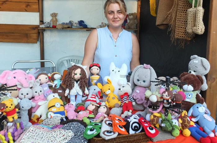 Burhaniye&rsquo;de Dilek hanımın &ouml;rg&uuml; bebekleri ilgi g&ouml;rd&uuml;
