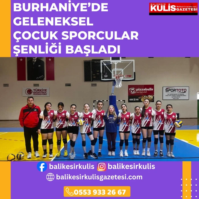 Burhaniye&rsquo;de Geleneksel &Ccedil;ocuk Sporcular Şenliği başladı