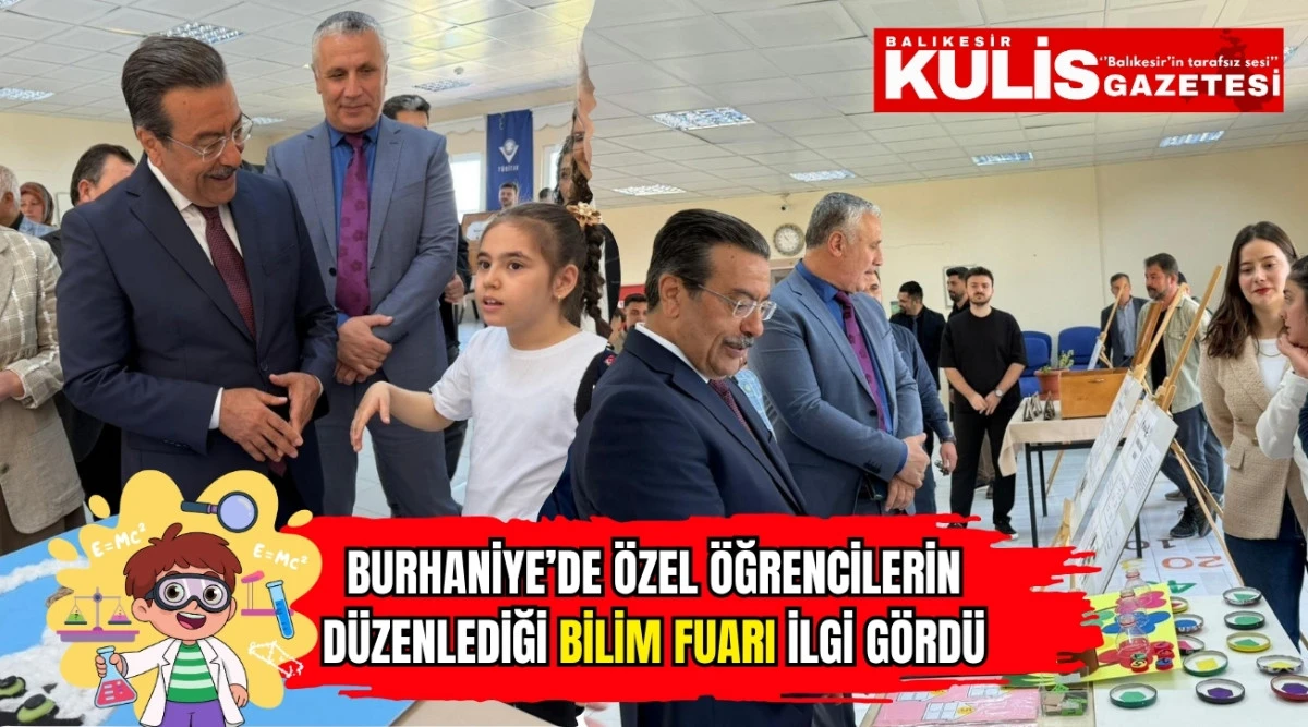 Burhaniye&rsquo;de &ouml;zel &ouml;ğrencilerin d&uuml;zenlediği bilim fuarı ilgi g&ouml;rd&uuml;