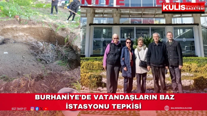 Burhaniye'de vatandaşların baz istasyonu tepkisi