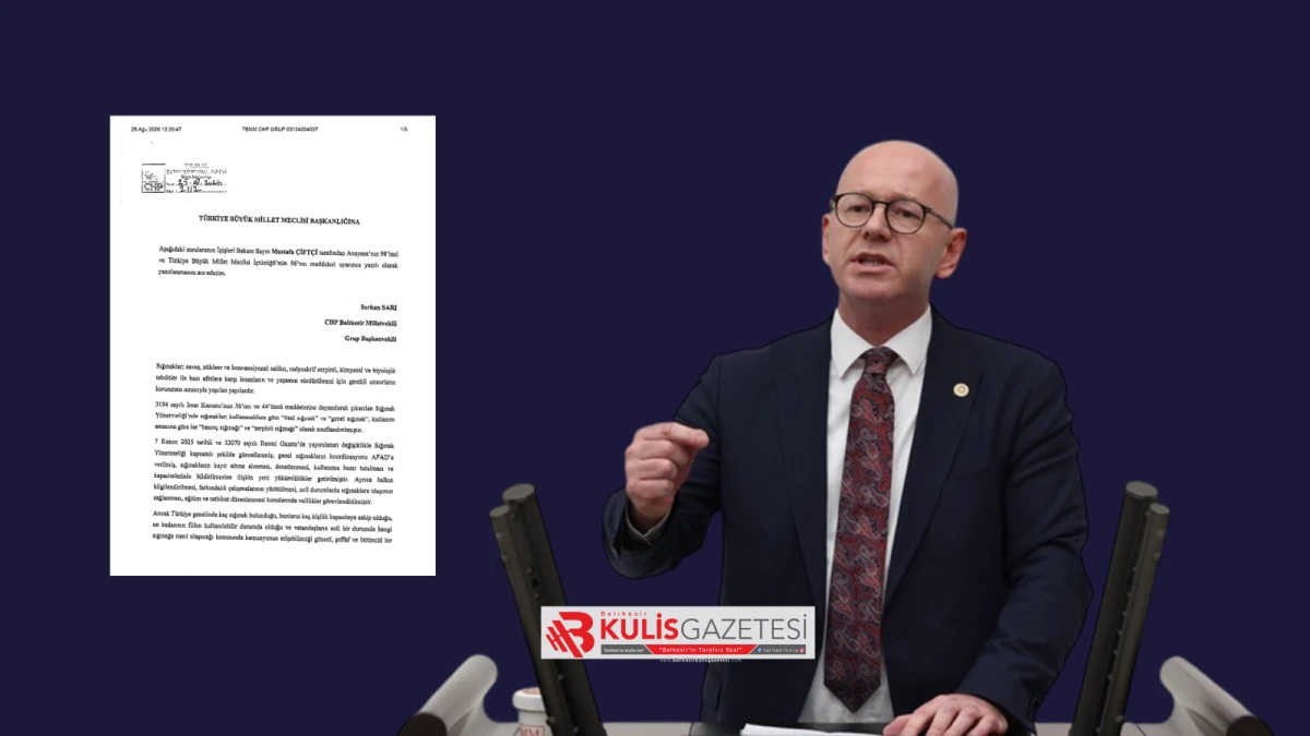 CHP GRUP BAŞKANVEKİLİ SARI&rsquo;DAN BAKAN YERLİKAYA&rsquo;YA SIĞINAK SORULARI: &ldquo;MİLYONLARCA VATANDAŞ ACİL DURUMDA NEREYE GİDECEĞİNİ BİLMİYOR&rdquo;