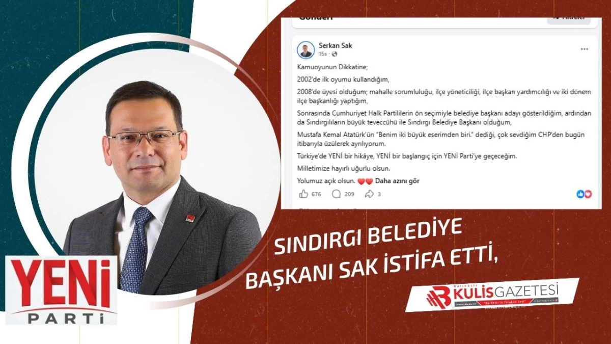 CHP'li Belediyelerden İlk İstifa SAK'tan Geldi