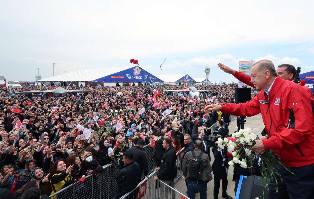Cumhurbaşkanı Erdoğan ve Azerbaycan Cumhurbaşkanı Aliyev TEKNOFEST'te
