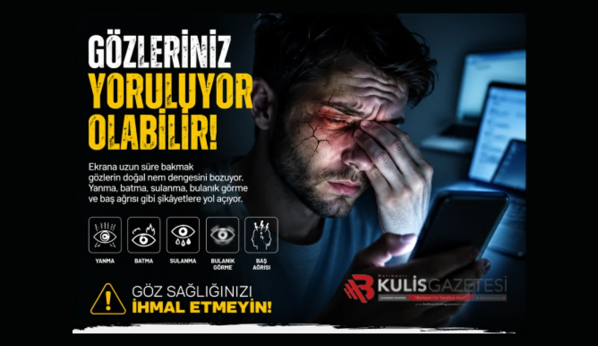 "Dijital hayat" g&ouml;z sağlığını tehdit ediyor