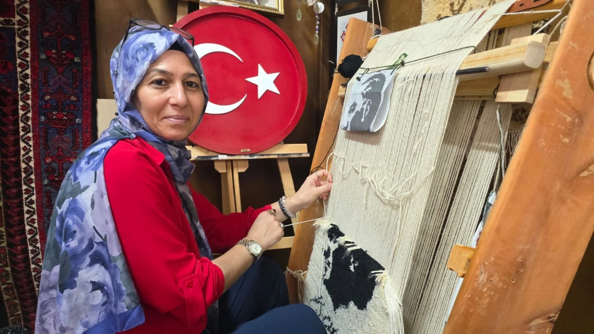İlmek ilmek k&uuml;lt&uuml;r mirası: Bandırmalı kadınlar halı dokuma sanatını yaşatıyor