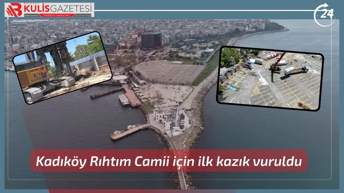 Kadık&ouml;y Rıhtım Sahili'ne inşa edilecek Rıhtım cami i&ccedil;in &ouml;nemli bir adım atıldı.