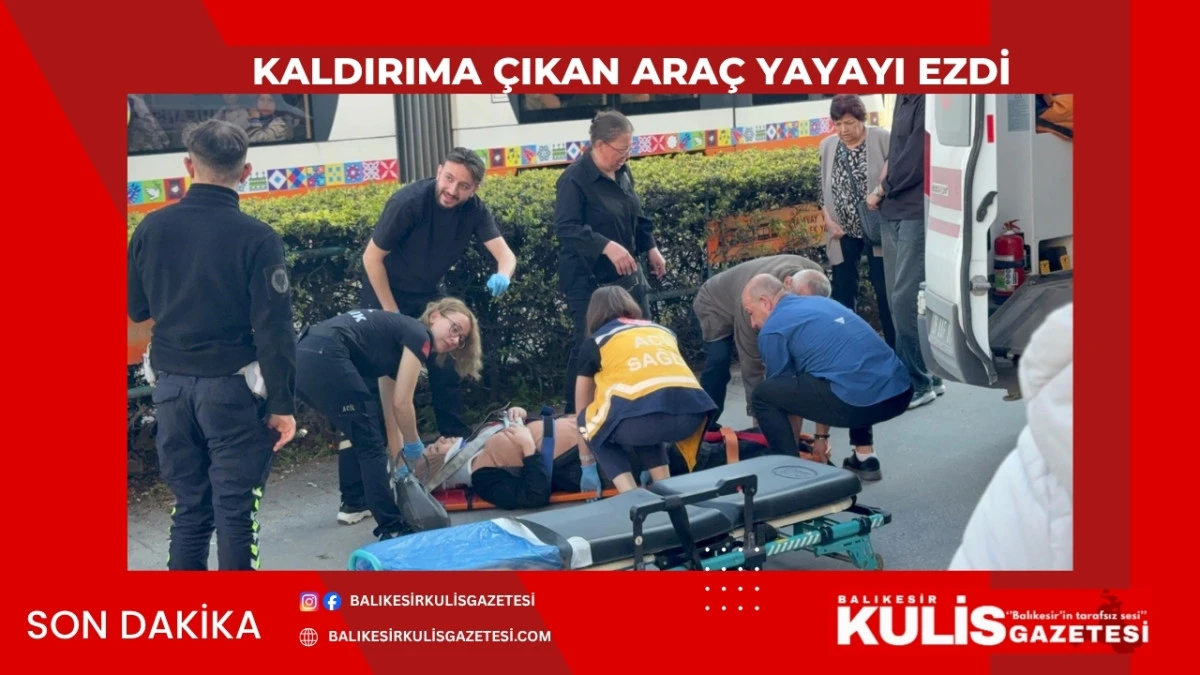 Kaldırıma &ccedil;ıkan ara&ccedil; yayayı ezdi