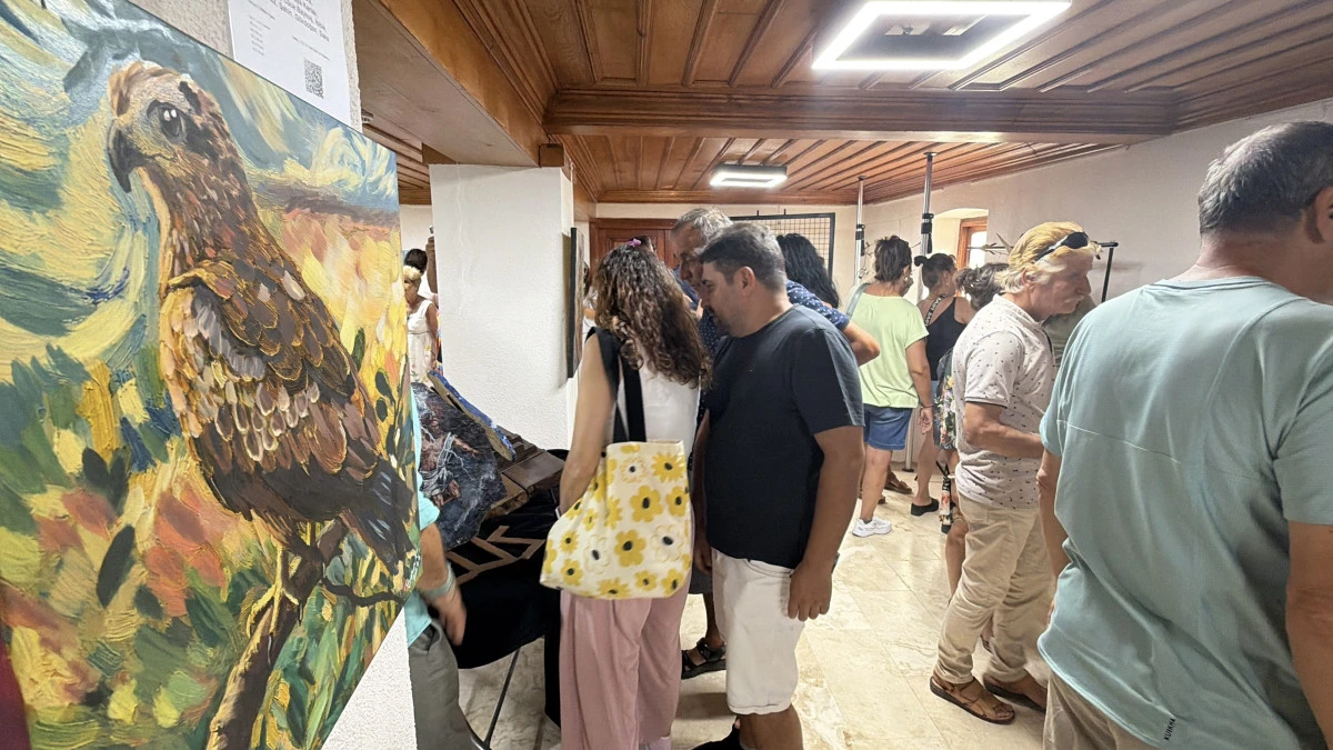 "Kaz Dağları'nın Fısıltısı Kuş D&uuml;şleri" Sergisi kapılarını a&ccedil;tı
