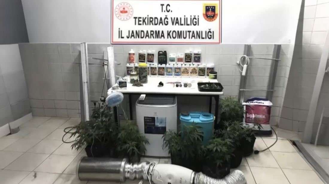 Uygulamada uyuşturucu, işyerinde uyuşturucu &ccedil;adırı ele ge&ccedil;irildi