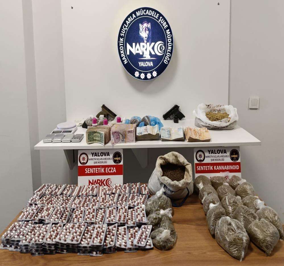 Yalova&rsquo;da uyuşturucu operasyonunda 18 zanlı tutuklandı